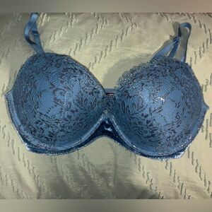 Victoria's Secret Blue Lace Bra
